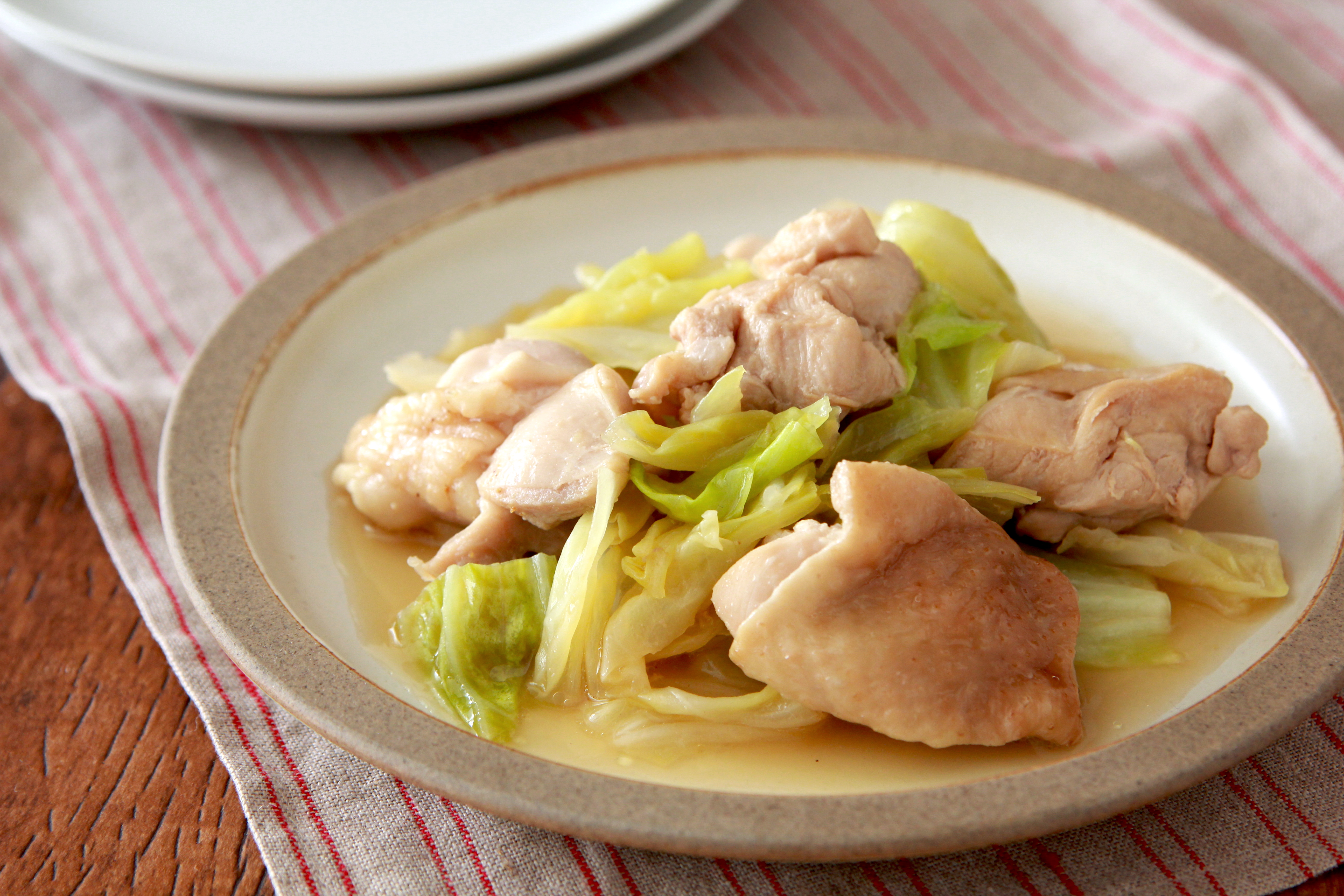 材料5つ レンジで鶏肉とキャベツのぽん酢煮 ラクつく 管理栄養士考案の作り置きレシピサイト