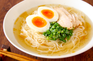 【調理時間5分】食欲がない時でもさっぱり食べられる ぶっかけ塩スープ素麺